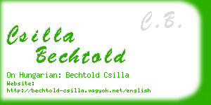 csilla bechtold business card